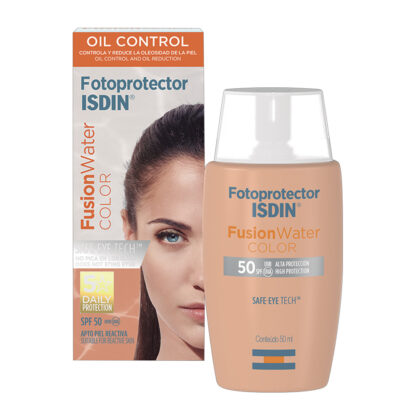 Fotoprotector Fusion Water SPF 50 | Isdin | Color Medium| 50 ml